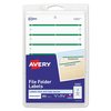 Avery Dennison Label, File, Folder, Green, PK252 05203